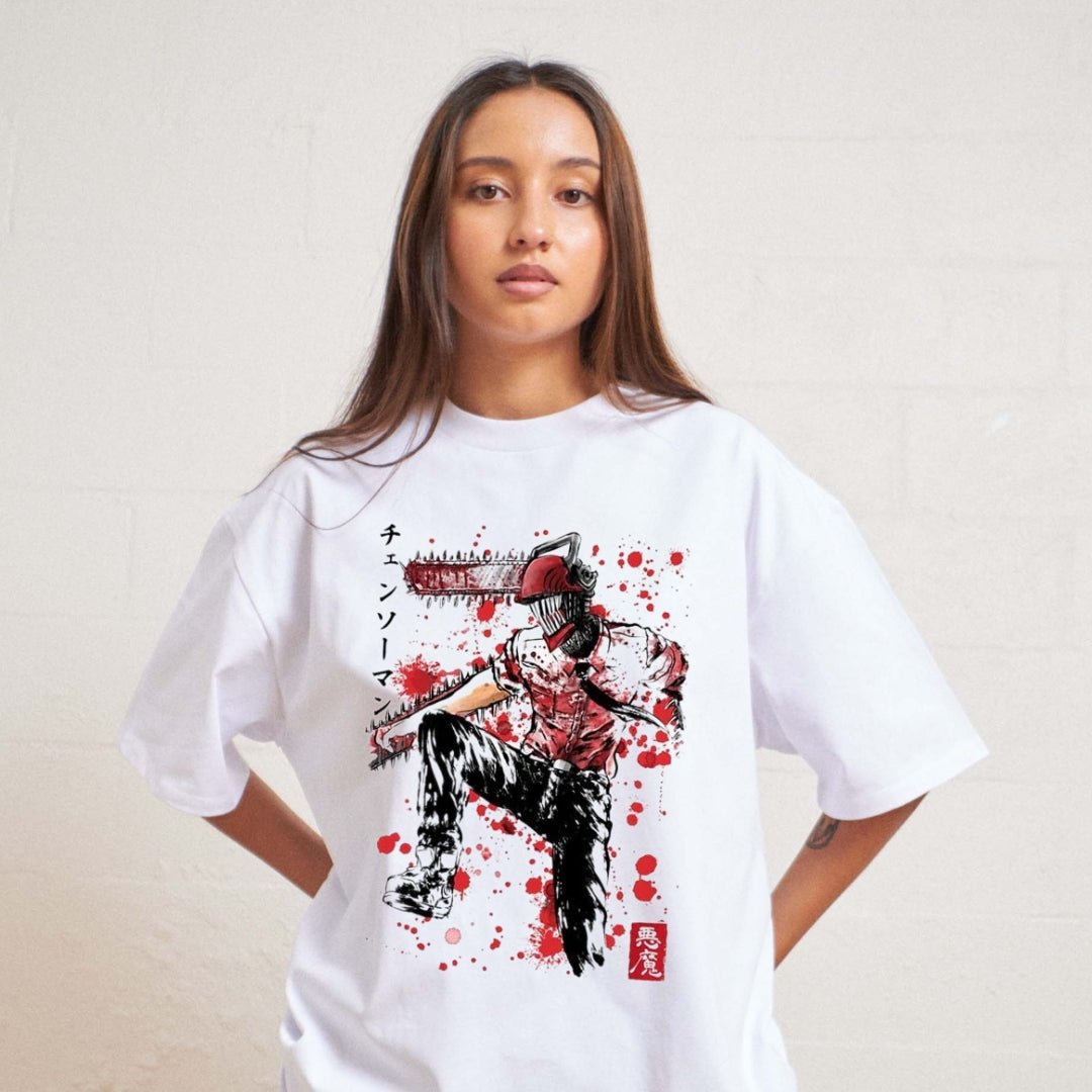MAOKEI - Chainsaw Man Denji Attack Fashion T-shirt - T-Shirt - 2