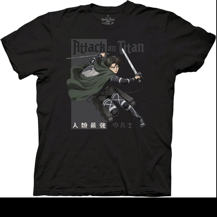 MAOKEI - AOT Levi Ackerman Soldier T-Shirt - B0B32VYKDD
