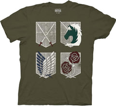 MAOKEI - Attack on Titan All Regiment Epic Official Shirt - B00U0HNYCY