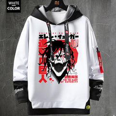 MAOKEI - Attack On Titan Eren 3D Hoodie - 1005005032853976-White 4-Asian-Size M