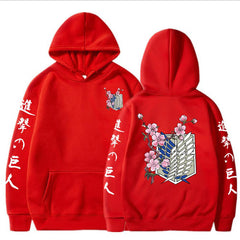 MAOKEI - Attack On Titan Hoodie Japan New Look 2022 - 1005003130416787-Black-XS