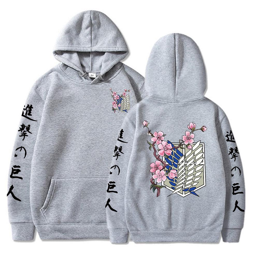 MAOKEI - Attack On Titan Hoodie Japan New Look 2022 - 1005003130416787-Black-XS