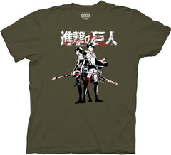 MAOKEI - Attack on Titan Levi Ackerman X Eren Yeager Shirt - B00SHR9G0I