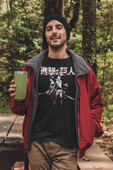 MAOKEI - Attack on Titan Levi Ackerman X Eren Yeager Shirt - B00SHR9G0I-2