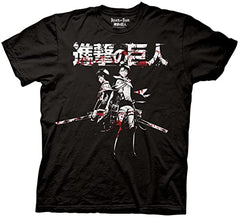 MAOKEI - Attack on Titan Levi Ackerman X Eren Yeager Shirt - B00SHR9G0I-2