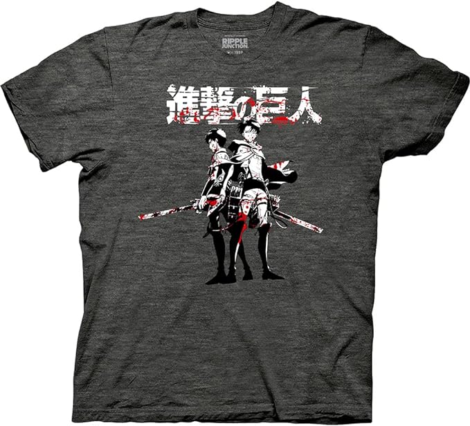 MAOKEI - Attack on Titan Levi Ackerman X Eren Yeager Shirt - B00SHR9G0I-5