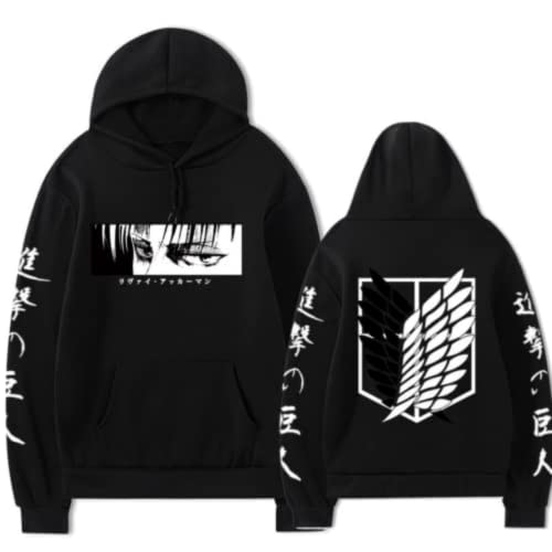 MAOKEI - Attack on Titan Livai Sight Exploration Crew Hoodie - B0BJNMLNJN