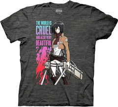 MAOKEI - Attack on Titans Cruel World Quote Epic Shirt - B00U0I3N0G-4