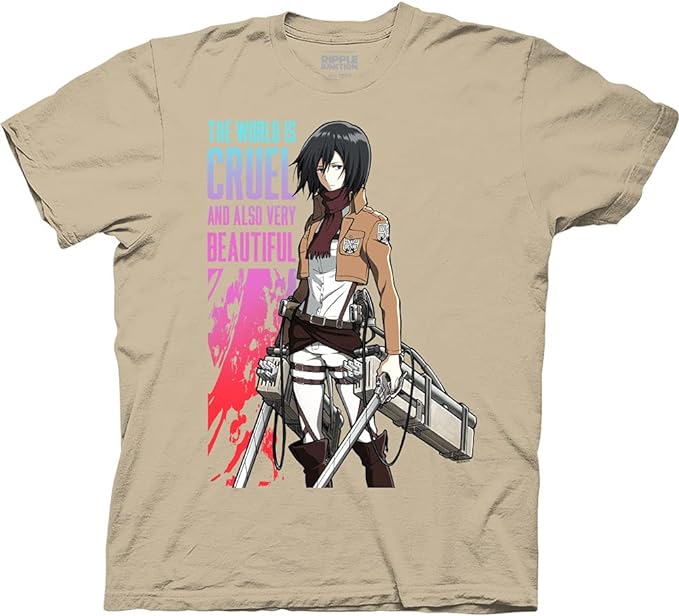 MAOKEI - Attack on Titans Cruel World Quote Epic Shirt - B00U0I3N0G-6