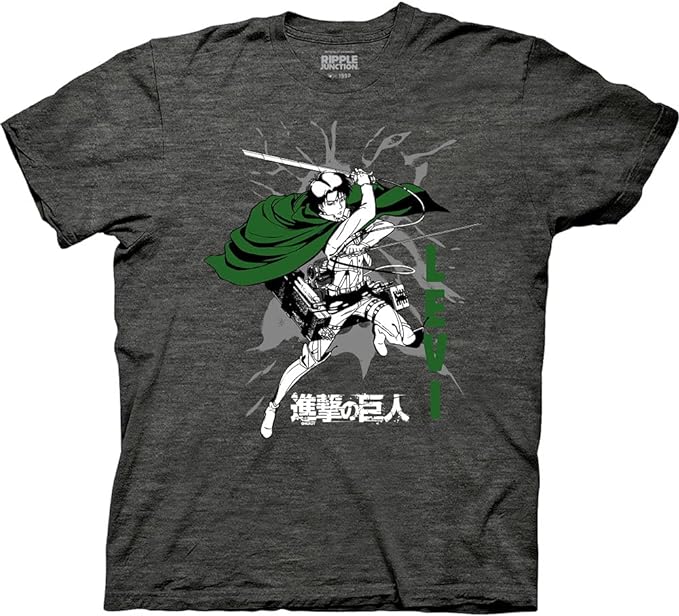 MAOKEI - Attack On Titans Levi Full Rage Attack Shirt - B00U0HF4EU-3