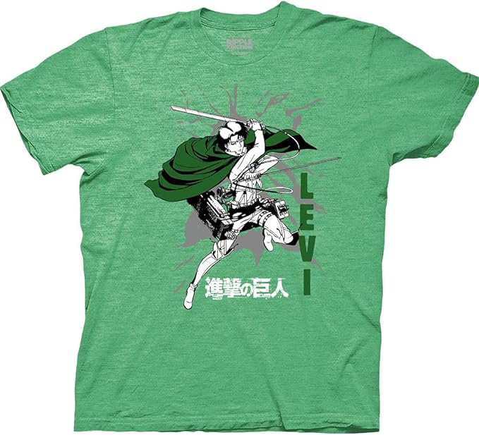 MAOKEI - Attack On Titans Levi Full Rage Attack Shirt - B00U0HF4EU-5