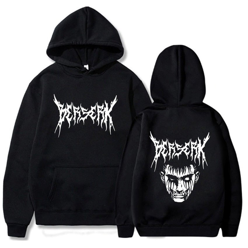 MAOKEI - Berserk Guts Head Fashion Hoodie - 1005004604204877-black-XS