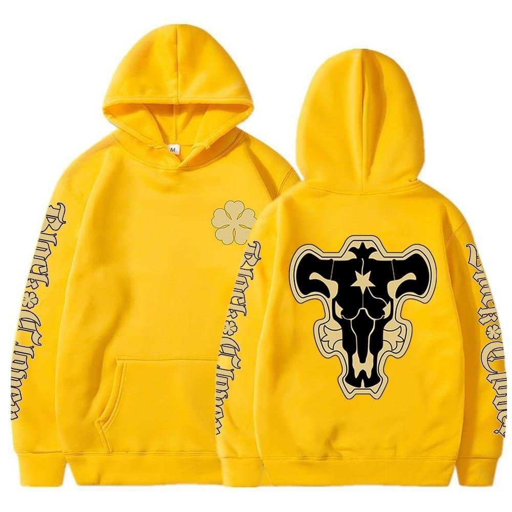MAOKEI - Black Bull Squad Emblem Hoodies - 1005003228540664-Black-XS