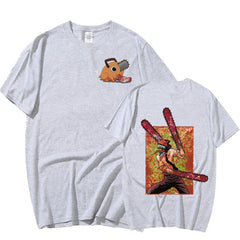 MAOKEI - Chainsaw Man Despair T-Shirt - 1005005124580578-Black-XS