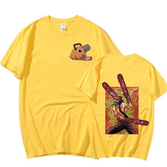 MAOKEI - Chainsaw Man Despair T-Shirt - 1005005124580578-Black-XS