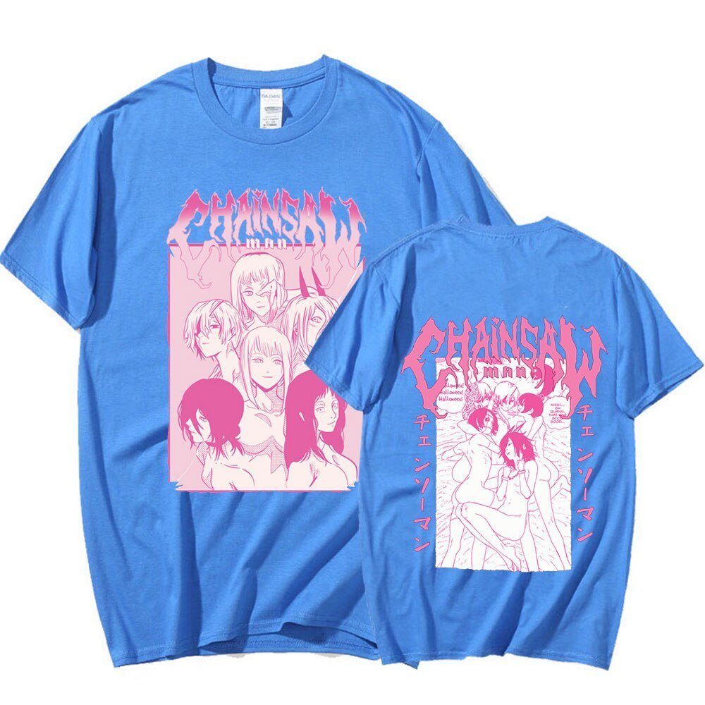 MAOKEI - Chainsaw Man Sexy T-Shirt - 1005005124660214-Black-XS