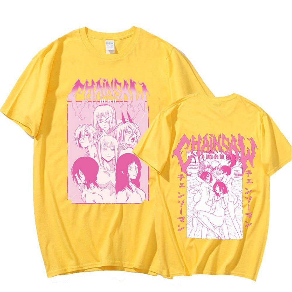 MAOKEI - Chainsaw Man Sexy T-Shirt - 1005005124660214-Black-XS