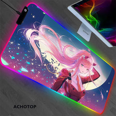 MAOKEI - Darling In The Franxx Gamer RGB LED Keyboard Mat - 1005003161250657-royal blue-900x350x4mm