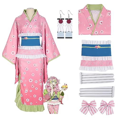 MAOKEI - Demon Slayer Full Mitsuri Cosplay Kimono - B0CFLKSRC9
