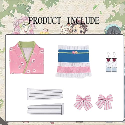 MAOKEI - Demon Slayer Full Mitsuri Cosplay Kimono - B0CFLKSRC9