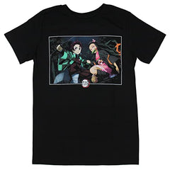 MAOKEI - Demon Slayer Kamado Siblings Epic Pose T-Shirt - B0BZQB4H1K