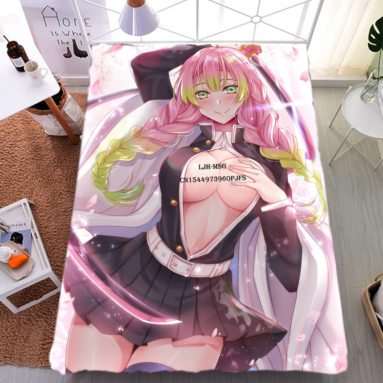 MAOKEI - Demon Slayer Love Pillar Ecchi Blanket - 1005003765778259-Poster Blanket-100x125cm