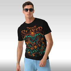 MAOKEI - Demon Slayer Main Team Vintage T-Shirt - B0BY31S59V