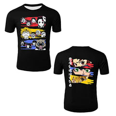 MAOKEI - Demon Slayer Men Grimace Shirt - B0C3HNW7TF