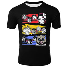 MAOKEI - Demon Slayer Men Grimace Shirt - B0C3HNW7TF