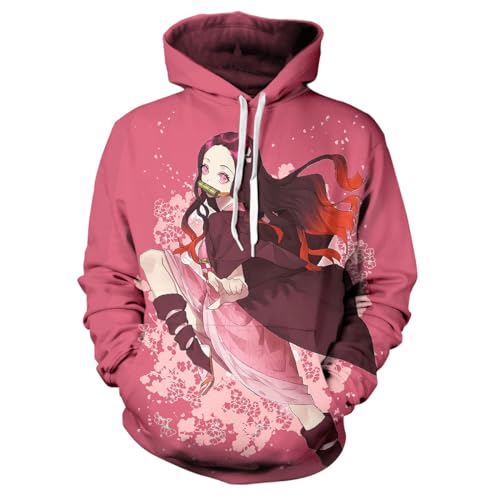 MAOKEI - Demon Slayer Nezuko New Style 2023 Sakura Hoodie - B0CK1KXF57-f