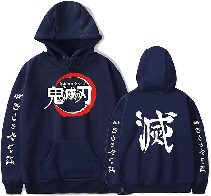 MAOKEI - Demon Slayer Official Anime Kanji Hoodie Style 1 - B08L91DP5H-3