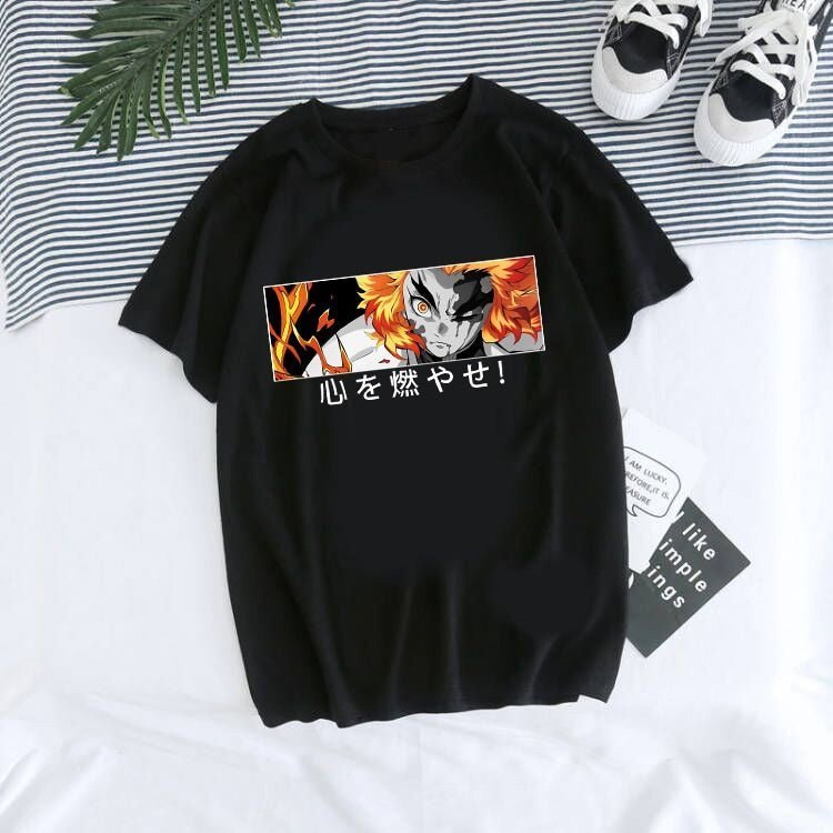 MAOKEI - Demon Slayer Rengoku Last Look Shirt - B09Y94YVPB