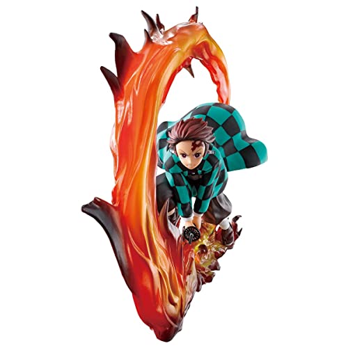 MAOKEI - Demon Slayer Tanjiro Fire Breathing Moon Figure - B09RC5F1DC