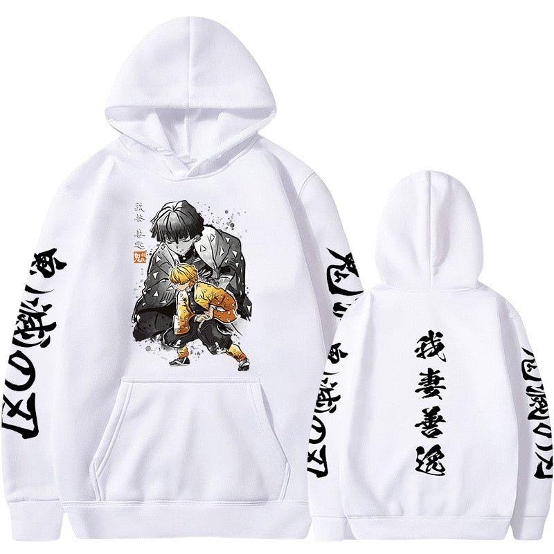 MAOKEI - Demon Slayer Zenitsu First Kata Hoodie - 1005005079266663-Black-S