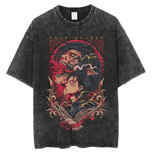 MAOKEI - Eren Beautiful Vintage Style 2 Shirt - 1005004843538552-Army Green-M
