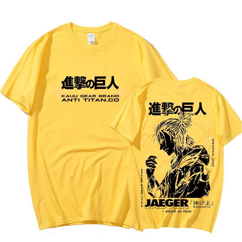 MAOKEI - Eren Jaeger New Style Fashion Shirt - 1005004292057899-Black-XS