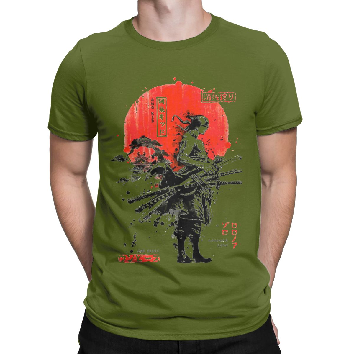 MAOKEI - Fashion Roronoa Zoro T-Shirt - 1005004069177890-Navy Blue-S