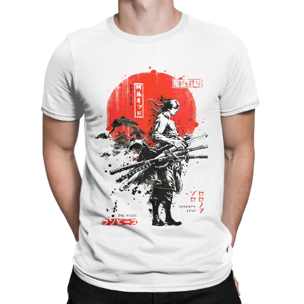 MAOKEI - Fashion Roronoa Zoro T-Shirt - 1005004069177890-Navy Blue-S