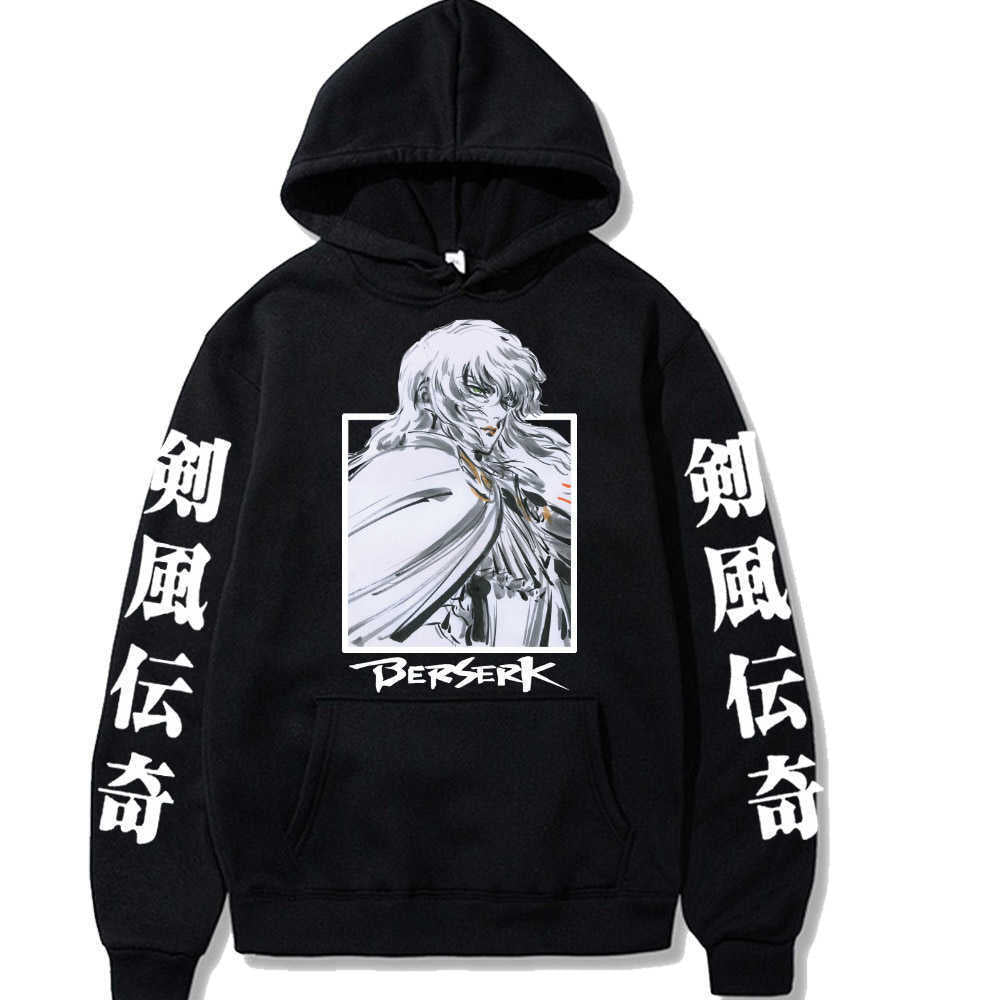 MAOKEI - Griffith Armor Fashion Hoodie - 1005004505340915-black-XS