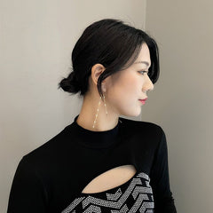 MAOKEI - Hanma Shuji Earrings Long Gold Chain - 1005003334147127-1