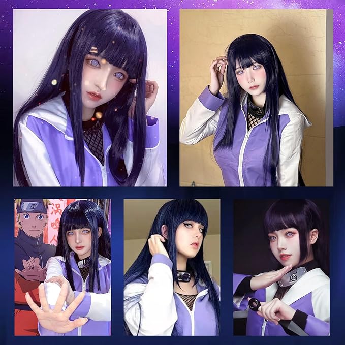 MAOKEI - Hinata Hyuga Full Cosplay Costume - B0B1J1BP71