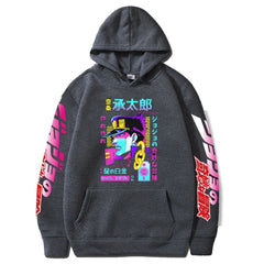 MAOKEI - JoJo Bizarre Jotaro Long Sleeve Hoodie - 1005003246724838-Black 1-XS