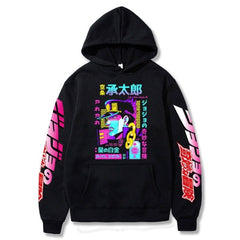 MAOKEI - JoJo Bizarre Jotaro Long Sleeve Hoodie - 1005003246724838-Black 1-XS