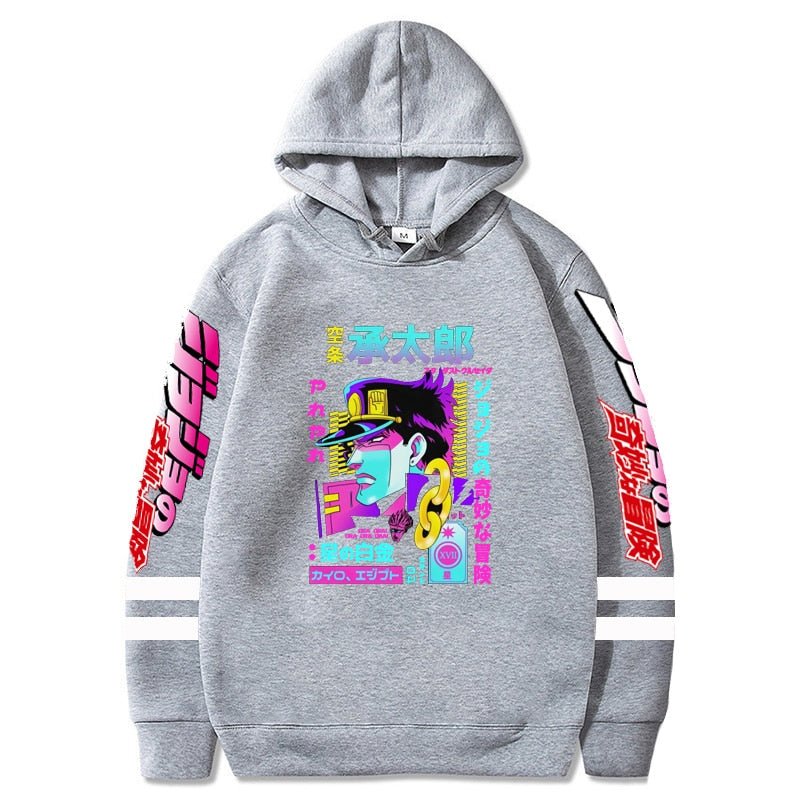 MAOKEI - JoJo Bizarre Jotaro Long Sleeve Hoodie - 1005003246724838-Black 1-XS