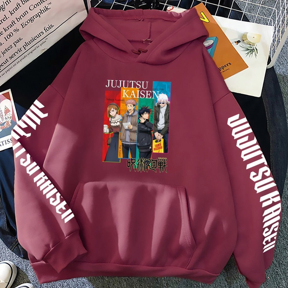 MAOKEI - Jujutsu Kaisen Gojo Team Night Style Hoodie - 1005003719290612-Black-S