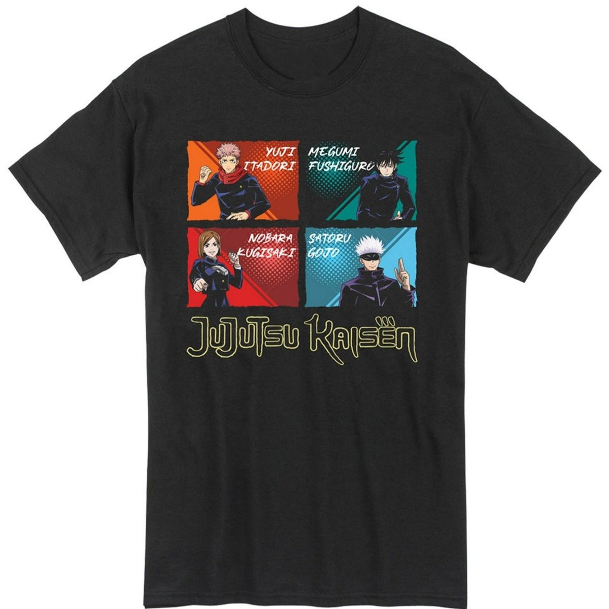 MAOKEI - Jujutsu Kaisen Satoru Team Multicolor T-Shirt - B0B9QCD9LP