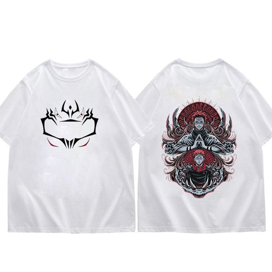 MAOKEI - Jujutsu Kaisen Sukuna X Itadori Domain T Shirt - 1005004749654716-WT-jujutsu530h-j533-S