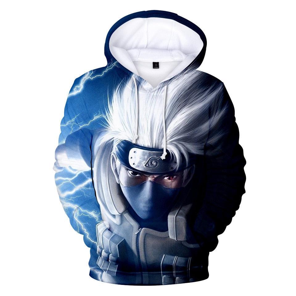 MAOKEI - Kakashi Battle Raiton Hoodie - 1005004864748096-F-XXS