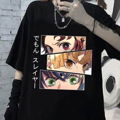 MAOKEI - Kamado Team Zoom Eyes Shirt - 1005003898010653-Black-XS