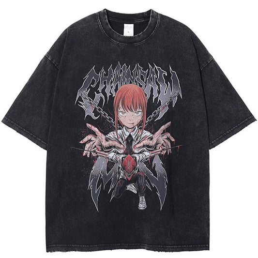 MAOKEI - Makima Denji Control T-Shirt - 1005005065330545-black-M